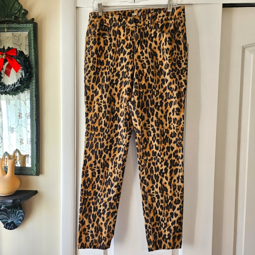 Leopard Print Jeans